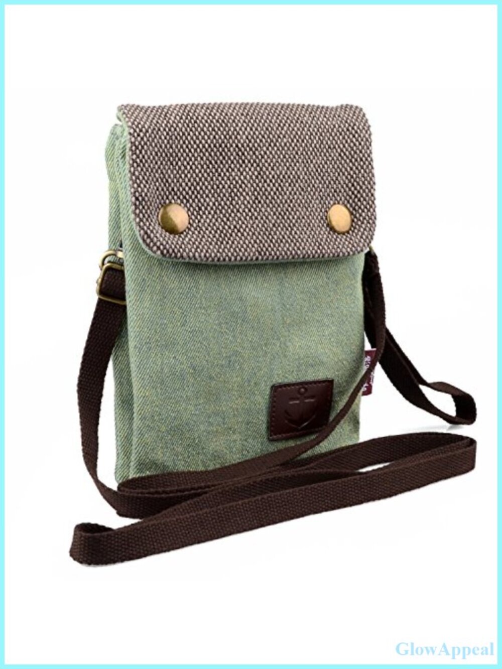 Canvas Crossbody Phone Bag Mini Shoulder Purse Wristlet Wallet Travel